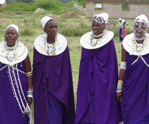 Masai women in jewellery